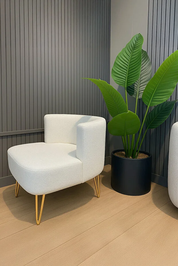 Elegance 2'li Çay Seti Berjer Ve Puf Takımı